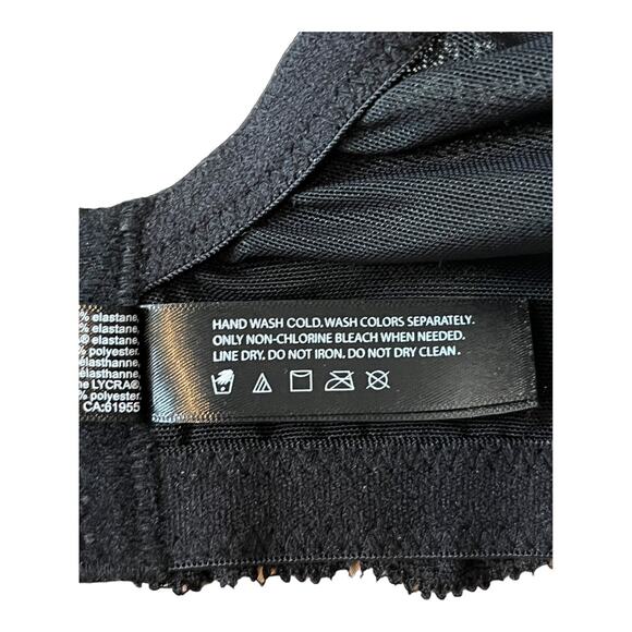 Natori bra 741299 Feathers full figure underwire black size 40G - Picture 8 of 9